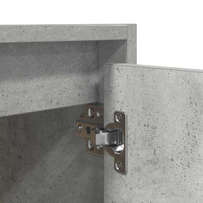 Mesa de cabeceira de parede 38x34x40 cm cinza cimento