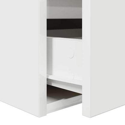 Mesa de cabeceira de parede 38x34x40 cm branco