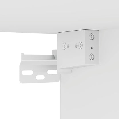 Mesa de cabeceira de parede 38x34x40 cm branco