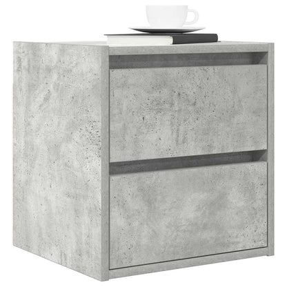 Mesa de cabeceira de parede 38x34x40 cm cinza cimento