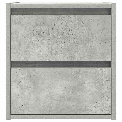 Mesa de cabeceira de parede 38x34x40 cm cinza cimento