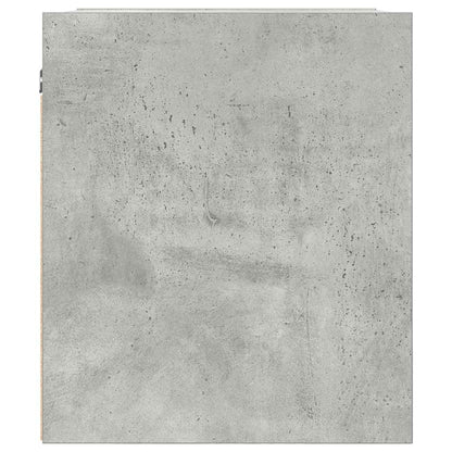 Mesa de cabeceira de parede 38x34x40 cm cinza cimento