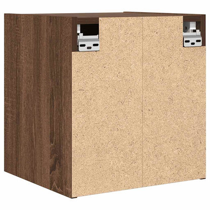 Mesas de cabeceira de parede 2pcs 38x34x40 cm carvalho castanho