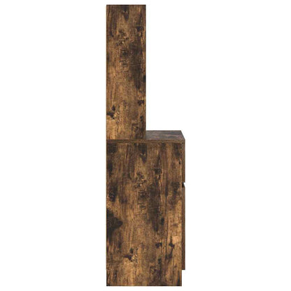 Mesa de cabeceira 39x35x125cm derivados madeira carvalho fumado