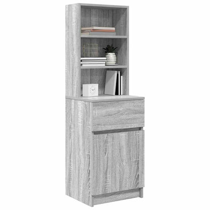 Mesa cabeceira 39x35x125 cm derivados madeira sonoma cinzento