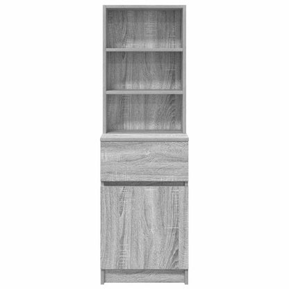 Mesa cabeceira 39x35x125 cm derivados madeira sonoma cinzento