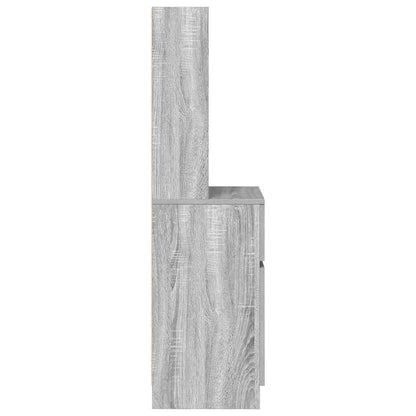 Mesa cabeceira 39x35x125 cm derivados madeira sonoma cinzento