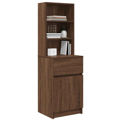 Mesa cabeceira 39x35x125cm derivados madeira carvalho castanho