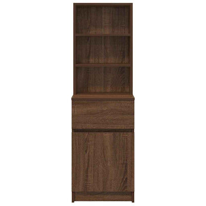 Mesa cabeceira 39x35x125cm derivados madeira carvalho castanho
