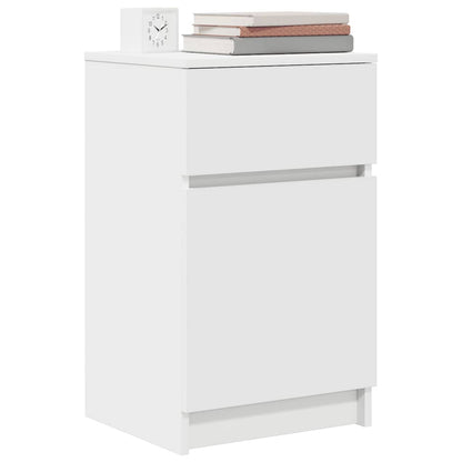 Mesa de cabeceira 39x35x65 cm derivados de madeira branco
