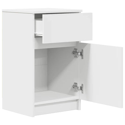 Mesa de cabeceira 39x35x65 cm derivados de madeira branco