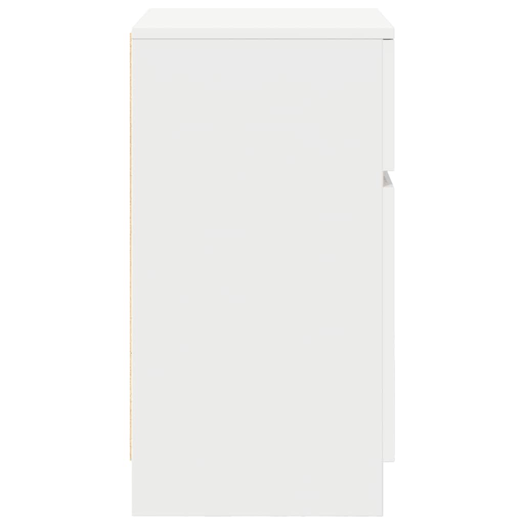 Mesa de cabeceira 39x35x65 cm derivados de madeira branco