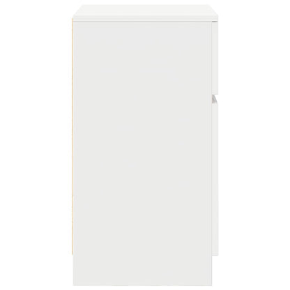 Mesa de cabeceira 39x35x65 cm derivados de madeira branco
