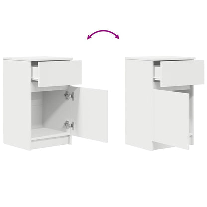 Mesa de cabeceira 39x35x65 cm derivados de madeira branco