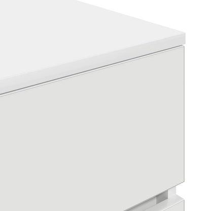 Mesa de cabeceira 39x35x65 cm derivados de madeira branco