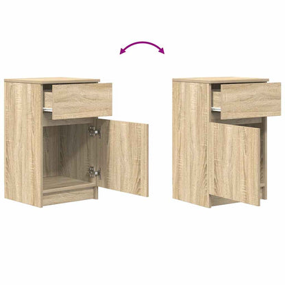 Mesas de cabeceira 2 pcs derivados de madeira carvalho sonoma