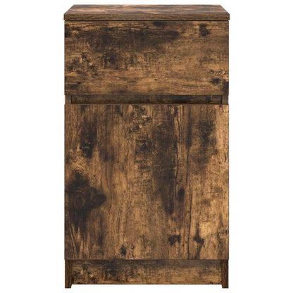 Mesa de cabeceira 39x35x65 cm derivados madeira carvalho fumado