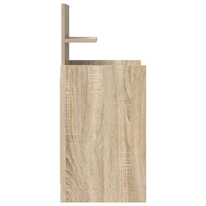 Mesa de cabeceira com 2 gavetas 38x34x80 cm carvalho sonoma