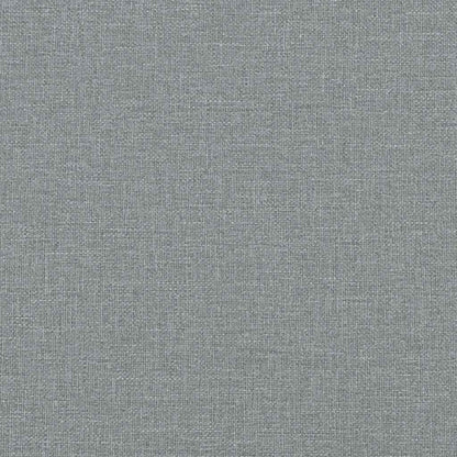 2-seater sofa with L-shaped chaise 125 cm light grey fabric