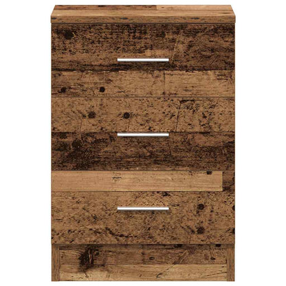 Mesa de cabeceira madeira velha 38x35x55 cm madeira trabalhada