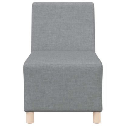 Light grey fabric armchair 55 cm