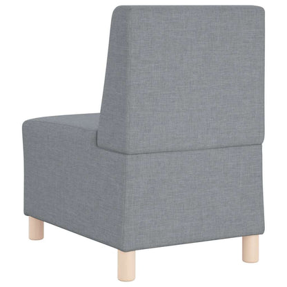Light grey fabric armchair 55 cm