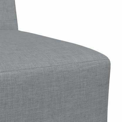 Light grey fabric armchair 55 cm