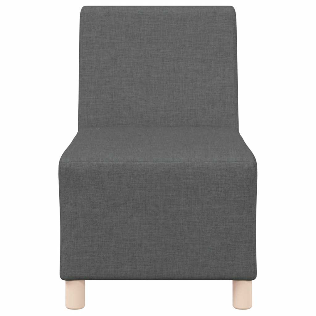 55 cm armchair in dark grey fabric
