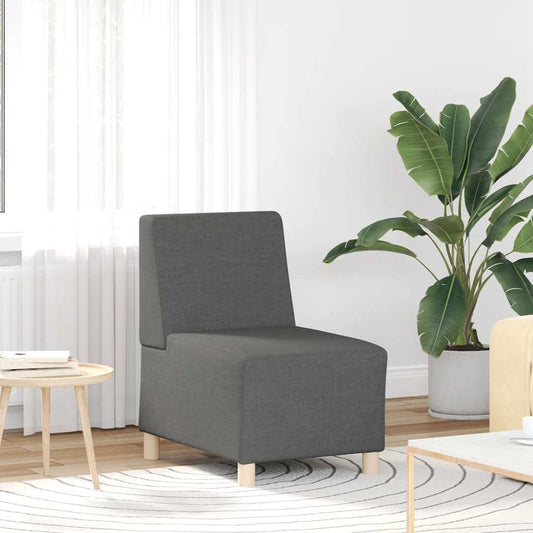 55 cm armchair in dark grey fabric