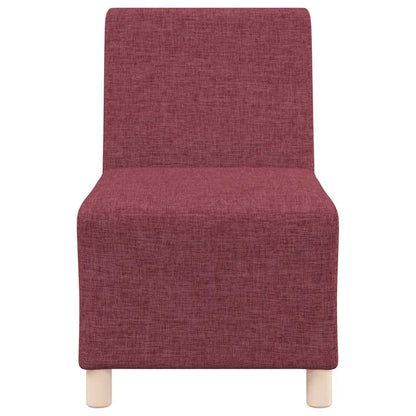 55 cm armchair in red dyed fabric