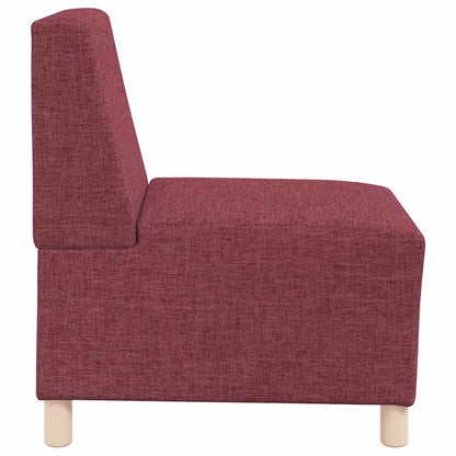 55 cm armchair in red dyed fabric