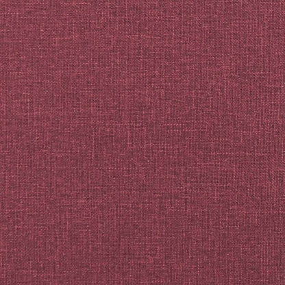 55 cm armchair in red dyed fabric