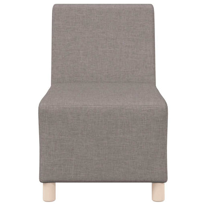 55 cm grey-brown fabric armchair