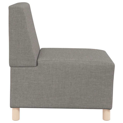 55 cm grey-brown fabric armchair