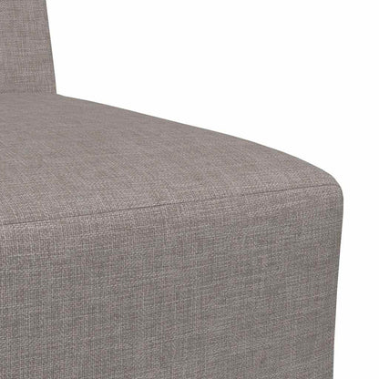 55 cm grey-brown fabric armchair