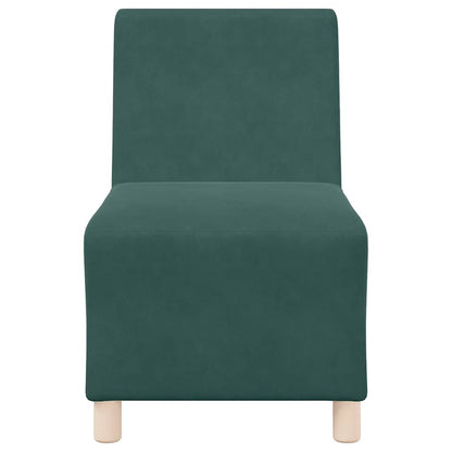 55 cm dark green velvet armchair