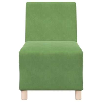 55 cm light green velvet armchair