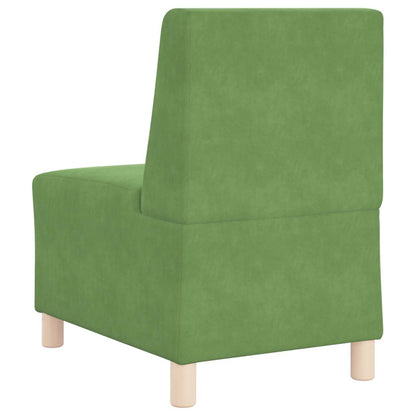 55 cm light green velvet armchair