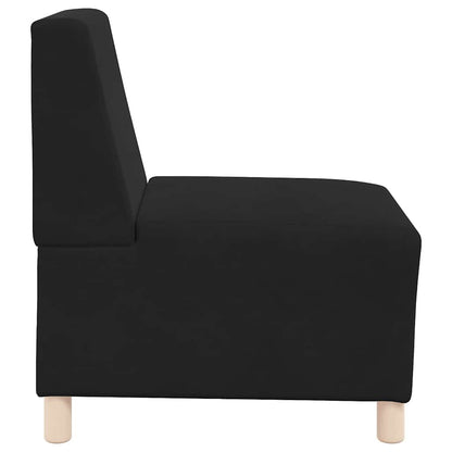 55 cm black velvet armchair