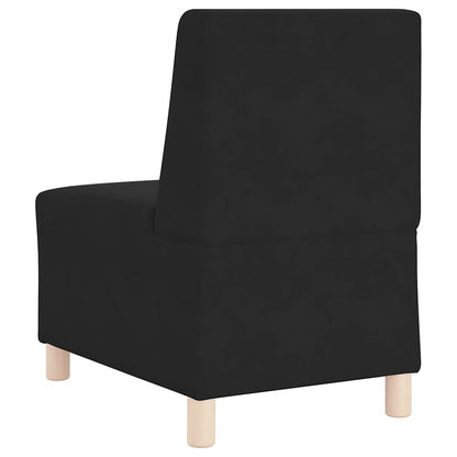 55 cm black velvet armchair