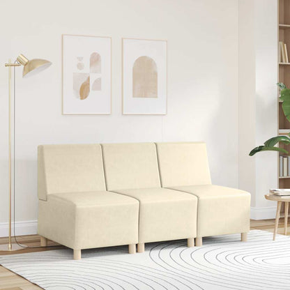 Armchair 55 cm cream artificial leather