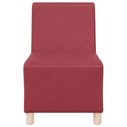 Armchair 55 cm red artificial leather