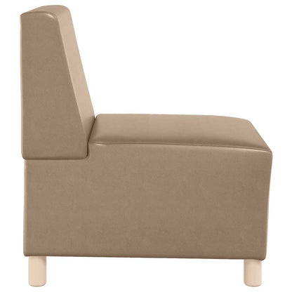 55 cm cappuccino artificial leather armchair