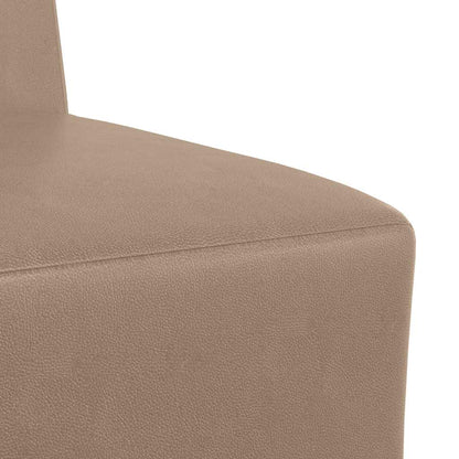 55 cm cappuccino artificial leather armchair