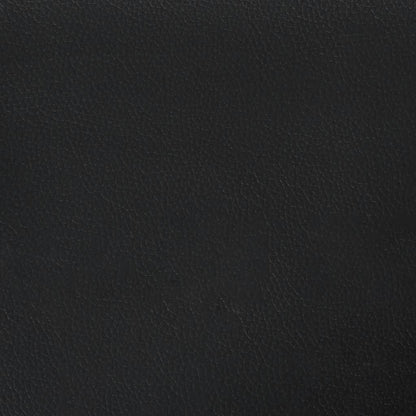 55 cm black artificial leather armchair