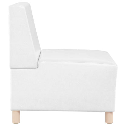 55 cm armchair in white artificial leather