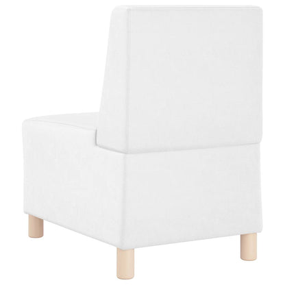 55 cm armchair in white artificial leather