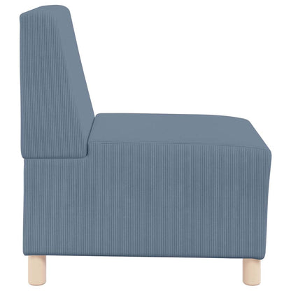 55 cm blue corduroy fabric armchair