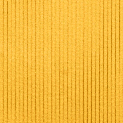 55 cm armchair in light yellow corduroy fabric