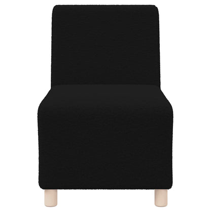 Poltrona 55 cm tecido encaracolado tipo lã preto